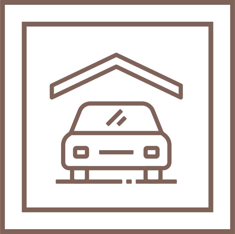 Cabañas con estacionamiento techado y privado para cada cabaña en Capilla del Monte